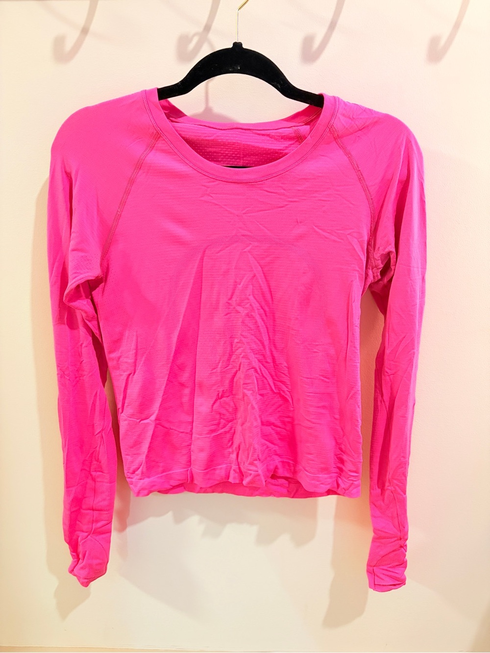 lululemon athletica Long Sleeve Active Top - Bright Pink